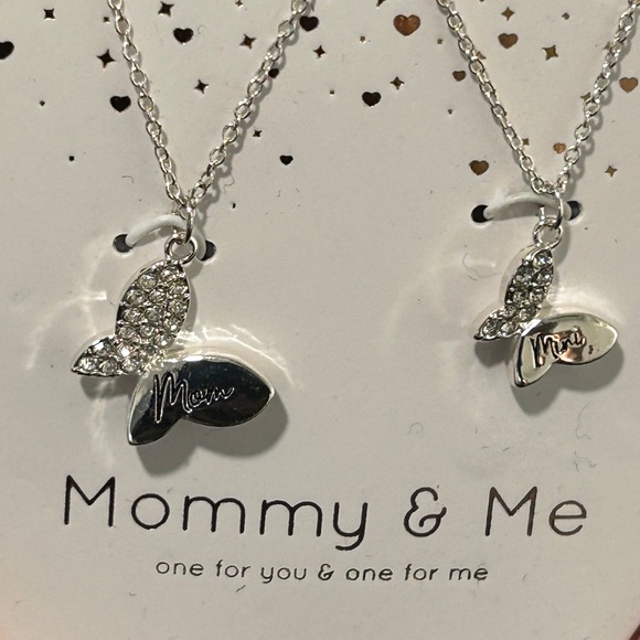 Unwritten mommy & me fine silver plated necklaces $50 - Picture 2 of 4